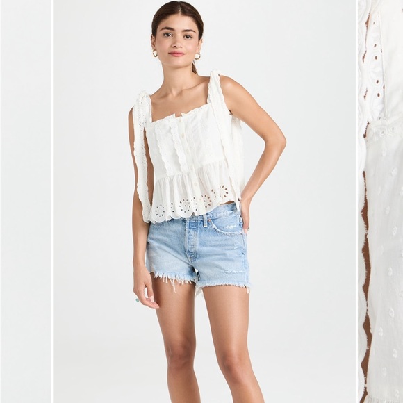 Farm Rio Off-White Laces Blouse - XS - Picture 5 of 8